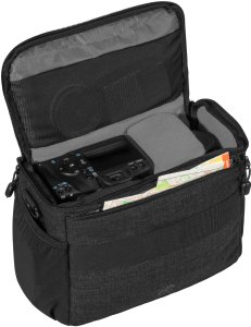 Torba Pedea Torba na aparat PEDEA DSLR Modna torba na aparat fotograficzny z wodoodporną osłoną przeciwdeszczową, paskiem do przenoszenia i przegródkami naAkcesoria (rozmiar XL, czarny) 4