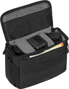 Torba Pedea Torba na aparat PEDEA DSLR Modna torba na aparat fotograficzny z wodoodporną osłoną przeciwdeszczową, paskiem do przenoszenia i przegródkami naAkcesoria (rozmiar XL, czarny) 5