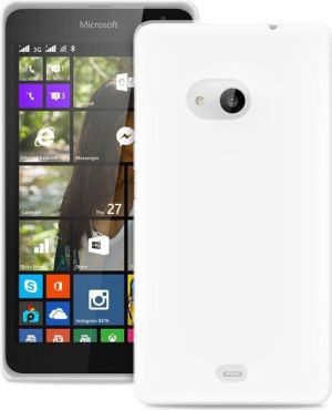 Puro Etui Ultra Slim 0.3 mm do Microsoft Lumia 535 + Folia ochronna, Przezroczysto-białe (MSLUMIA53503TR) 1