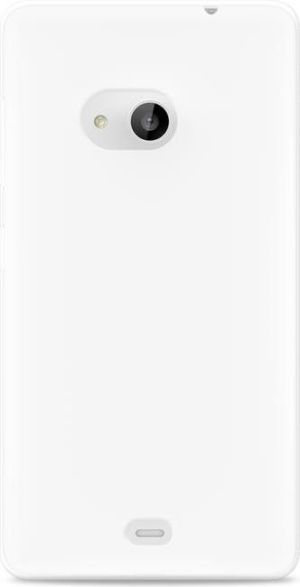 Puro Etui Ultra Slim 0.3 mm do Microsoft Lumia 535 + Folia ochronna, Przezroczysto-białe (MSLUMIA53503TR) 3