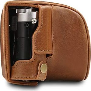 Torba MegaGear Skórzana torba na aparat MegaGear Always Ready Sony - łatwa w instalacji, statyw iAkcesoria przystosowane do urządzeń peryferyjnych - kompatybilna z Sony Alpha A6000, A6300 16 - 50 mm (jasnobrązowy) 5