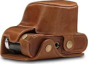 Torba MegaGear Skórzana torba na aparat MegaGear Always Ready Sony - łatwa w instalacji, statyw iAkcesoria przystosowane do urządzeń peryferyjnych - kompatybilna z Sony Alpha A6000, A6300 16 - 50 mm (jasnobrązowy) 6