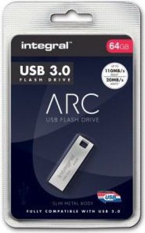 Pendrive Integral Metal Arc 3.0, 64 GB  (INFD64GBARC3.0) 2