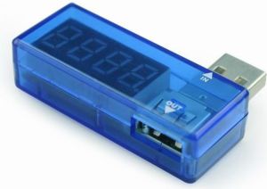 Gembird Tester poboru mocy V/a Kabli USB AM/AF, 3.5V-7V, 3A (EMU-01) 1
