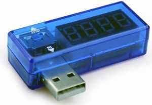 Gembird Tester poboru mocy V/a Kabli USB AM/AF, 3.5V-7V, 3A (EMU-01) 2