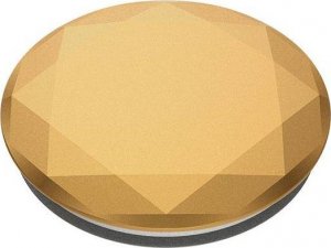 PopSockets PopSockets PopGrip - Wysuwana podstawa i uchwyt do smartfonów i tabletów z wymienną górną częścią - Metaliczny diamentowy medalion złoty 2