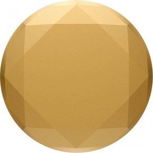 PopSockets PopSockets PopGrip - Wysuwana podstawa i uchwyt do smartfonów i tabletów z wymienną górną częścią - Metaliczny diamentowy medalion złoty 3