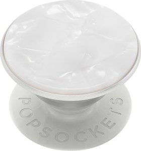 PopSockets PopSockets PopGrip - Wysuwana podstawa i uchwyt do smartfonów i tabletów z wymienną pokrywą - Acetate Pearl White 1