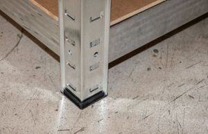 Severno Regał magazynowy galwanizowany srebrny 180x90x40cm + para rękawic roboczych 11