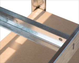 Severno Regał magazynowy galwanizowany srebrny 180x90x40cm + para rękawic roboczych 6