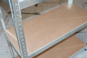 Severno Regał magazynowy galwanizowany srebrny 180x90x40cm + para rękawic roboczych 10