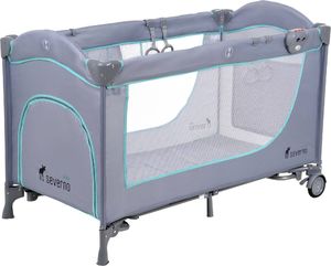 Severno Łóżeczko turystyczne Comfort Plus szaro-miętowe - szary || zielony 7