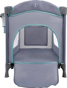 Severno Łóżeczko turystyczne Comfort Plus szaro-miętowe - szary || zielony 8