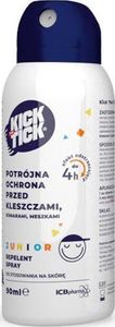 KICK THE TICK Spray odstraszacz na kleszcze komary dla dzieci Kick the tick Max Repelent Plus 90 ml JUNIOR 1