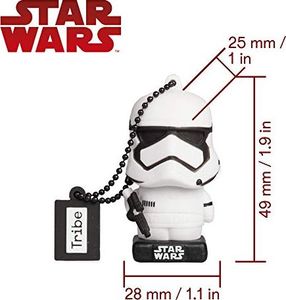 Pendrive Tribe Tribe Star Wars 8 Stormtrooper USB Stick 32 GB Memory Stick 2.0 High Speed ??Pendrive Memory Stick Flash Drive, zabawne prezenty Figurka 3D, gadżet USB wykonany z twardego PCV z brelokiem 4