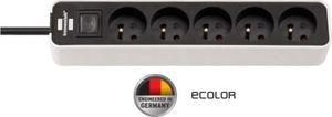 Listwa zasilająca Brennenstuhl Ecolor 5 gniazd 1.5 m biała 2