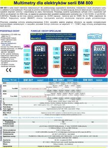 Brymen Multimetr miernik BM806 BRYMEN duży wyświetlacz multimetr bm806 2