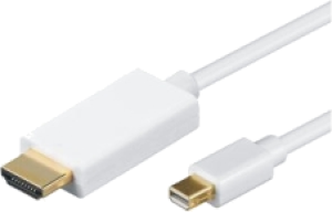 Kabel Mcab DisplayPort Mini - HDMI 1m biały (7000095) 1