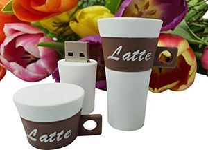 Pendrive Ulticool Filiżanka do kawy Latte 16 GB Pamięć USB Flash Kawa - Memory Stick - Oryginalna Unikalna pamięć USB - Memory Stick do przechowywania danych 2