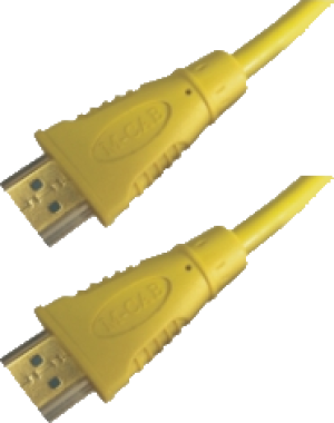 Kabel Mcab HDMI - HDMI 2m żółty (7000996) 1