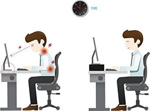 BONTEC Stojak BONTEC na komputer, stolik pod monitor, stojak na monitor z uchwytem na telefon, ergonomiczny stojak na drukarkę do laptopa z prowadzeniem kabli do laptopa, komputera, notebooka, iMaca, PC, 42CM, czarny 2