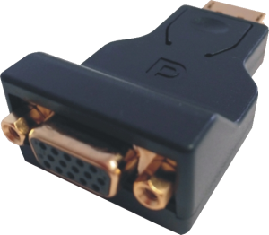 Adapter AV Mcab DisplayPort - D-Sub (VGA) czarny (7003502) 1