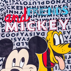 Pepco T-shirt chłopięcy Miki Donald Pluto 80 szary melanż 1