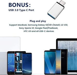 Pendrive Zhake Pamięć USB 64 GB 3 w 1 Rozszerzenie pamięci Flash USB 3.0 Zewnętrzna pendrive Flash Drive, dla Apple iOS iPhone iPod iPad Telefon komórkowy OTG Komputer Andriod Laptop PC (srebrny) 3