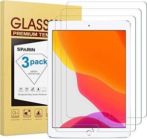 SPARIN SPARIN [3 sztuki] Zabezpieczenie ekranu ze szkła hartowanego na iPada 10.2 (7. generacji) / iPad Air 3 2019 / iPad Pro 10.5, zabezpieczenie ekranu ze szkła hartowanego na iPada 7th 2019 (10, 2 cala) 1