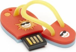 Pendrive Aricona Pamięć USB Aricona Funny Design by Form Flipflop 4 GB, szybszy USB 2.0 / 1.1, fajne, zabawne pendrive'y z funkcją plug i play, oryginalne, zabawne pendrive'y, specjalny prezent 4