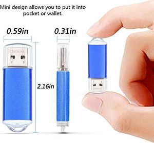 Pendrive Datarm Pamięć USB 512 MB 20 sztuk Mini pendrive - tania pamięć flash USB Urządzenia zewnętrzne Przechowywanie danych Pendrive - Datarm Blue Memory Stick Metal Przenośny biznesowy upominek Pamięć flash USB2.0 7