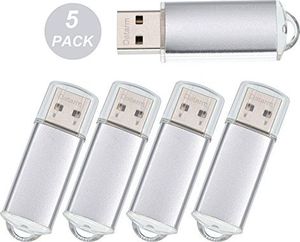 Pendrive Datarm Memory Stick 4GB 5 sztuk Mini USB Stick - 4 GB USB Flash Drive 5 - pak Pendrive Przenośny Memory Stick - Srebrny Metal Pamięci flash USB2.0 Datarm 1