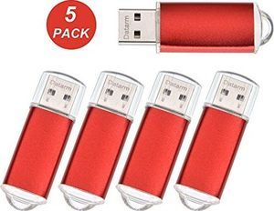 Pendrive Datarm Pamięci USB, 32 GB Memory Stick 5 sztuk - Mini USB Flash Przenośna Memory Stick Pendrive - Datarm Red 32 GB Pamięć flash USB 2.0 Przechowywanie danych na komputer 1