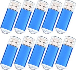 Pendrive Datarm Pamięć flash USB 128 MB 20 paczek Memory Stick - metalowa mała pojemność Niebieska pendrive USB 2.0 Pendrive 20 paczek - Mini Flash Drive Zewnętrzne nośniki danych do komputerów firmy Datarm 1