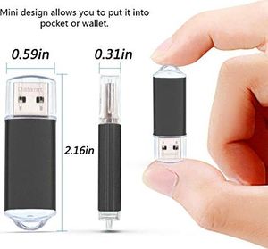 Pendrive Datarm Pamięć USB 128 MB 10 sztuk Tanie dyski flash USB - Metalowa karta Memory Stick o małej pojemności 10 sztuk Pamięć flash USB 2.0 - ramię danych Czarny Przenośna pamięć USB do przechowywania danych 3