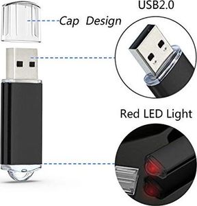 Pendrive Datarm Pamięć USB 128 MB 10 sztuk Tanie dyski flash USB - Metalowa karta Memory Stick o małej pojemności 10 sztuk Pamięć flash USB 2.0 - ramię danych Czarny Przenośna pamięć USB do przechowywania danych 6