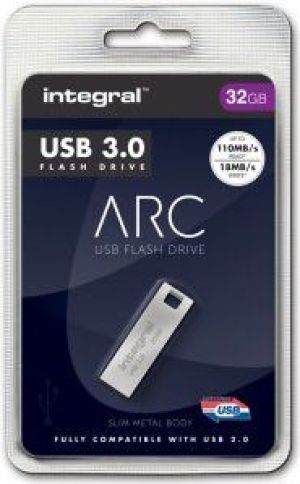 Pendrive Integral Metal Arc 3.0, 32 GB  (INFD32GBARC3.0) 2