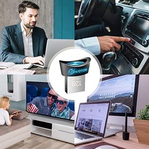 Pendrive EIVOTOR Pamięć USB 128 GB, EIVOTOR LED Memory Stick USB 3.0 Oświetlenie Pendrive Luminous Mini Memory Stick Wodoodporny Pendrive Pendrive Dane podróżnego Prezent dla szkoły Biuro Samochód PC Dzieci 4