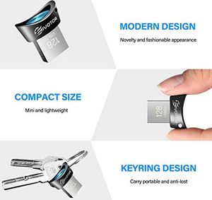 Pendrive EIVOTOR Pamięć USB 128 GB, EIVOTOR LED Memory Stick USB 3.0 Oświetlenie Pendrive Luminous Mini Memory Stick Wodoodporny Pendrive Pendrive Dane podróżnego Prezent dla szkoły Biuro Samochód PC Dzieci 6