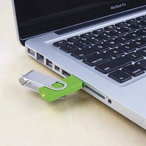 Pendrive SRVR Pamięć USB SRVR, 5 sztuk, USB 2.0, przegub obrotowy, nośnik danych, napęd skokowy, zamek błyskawiczny, urządzenia zewnętrzne z wyświetlaczem LED, różne kolory ze smyczą 5 różnych kolorów 16 GB 4