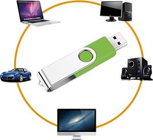 Pendrive SRVR Pamięć USB SRVR, 5 sztuk, USB 2.0, przegub obrotowy, nośnik danych, napęd skokowy, zamek błyskawiczny, urządzenia zewnętrzne z wyświetlaczem LED, różne kolory ze smyczą 5 różnych kolorów 16 GB 5