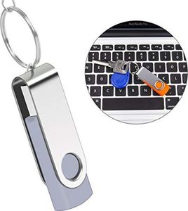 Pendrive SRVR SRVR pamięć USB, 5 sztuk, USB 2.0, przegub obrotowy, nośnik danych, napęd skokowy, zamek błyskawiczny, urządzenia zewnętrzne z wyświetlaczem LED, różne kolory ze smyczą 5 kolorów 8 GB 2