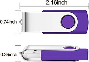 Pendrive SRVR SRVR pamięć USB, 5 sztuk, USB 2.0, przegub obrotowy, nośnik danych, napęd skokowy, zamek błyskawiczny, urządzenia zewnętrzne z wyświetlaczem LED, różne kolory ze smyczą 5 kolorów 8 GB 7