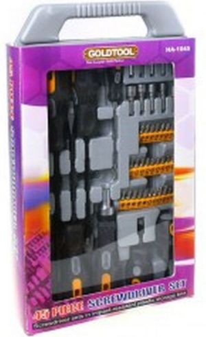 InLine Zestaw bitów i wkrętaków 45 elementów w walizce (43077) 2