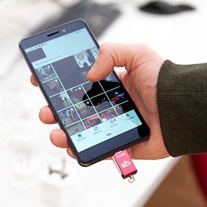 Pendrive Keple Pamięć USB 128 GB czerwona podwójna pamięć flash USB C 3.0 OTG Kompatybilna z Samsung Galaxy S9 S8 S8 +, S10 S10 + S10e, Note 8 9, A3 A5 A7 (2017) A8, Tab S3 9, 7 S4 10, 5 128 GB Type C 2