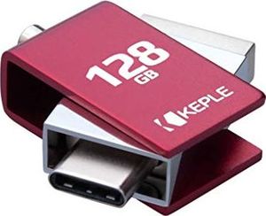 Pendrive Keple Pamięć USB 128 GB czerwona podwójna pamięć flash USB C 3.0 OTG Kompatybilna z Samsung Galaxy S9 S8 S8 +, S10 S10 + S10e, Note 8 9, A3 A5 A7 (2017) A8, Tab S3 9, 7 S4 10, 5 128 GB Type C 3