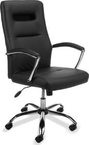 Krzesło biurowe ASL Biurowy fotel obrotowy ecoskóra. Model SL3 czarny 1