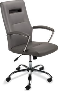 Krzesło biurowe ASL Biurowy fotel obrotowy ecoskóra. Model SL3 szary 1