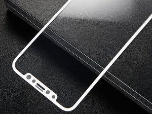 Alogy Szkło hartowane na cały ekran Full Glue iPhone X Xs Bałe uniwersalny 4