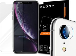 Alogy Szkło hartowane Alogy na ekran + Obiektyw na tył do Apple iPhone XR uniwersalny 7